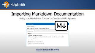 How to Import Documentation from the Markdown Format [upl. by Mirna]