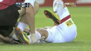 Kevin Muscat Red Card vs Melbourne Heart 22111 [upl. by Otilopih]