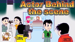 Actor behind the scene  Animation [upl. by Anyahc282]