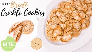 Biscoff Crinkle Cookies  Cookie Butter Recipe  Episode 110 [upl. by Lefty638]