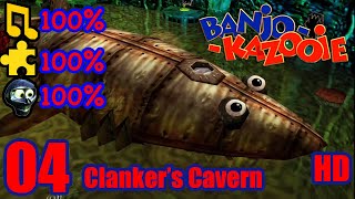 Banjo Kazooie HD 100 Walkthrough Part 4  Clankers Cavern [upl. by Repmek]