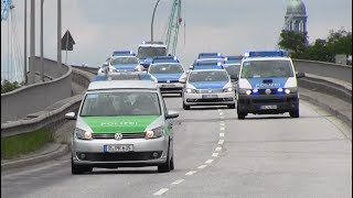 40 Streifenwagen Polizei Brandenburg  Sachsen  Bayern  Hamburg [upl. by Marcelline]