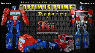 Optimus Prime Titan Changer Repaint Time Lapse Tutorial [upl. by Amata847]