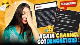 CHANNEL DEMONETISED🥺 NEED HELP 😥 [upl. by Pitchford229]