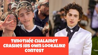 Timothée Chalamet Crashes His Own Lookalike Contest [upl. by Ivonne287]