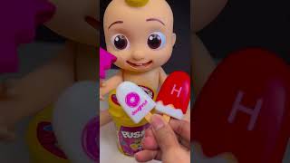 Satisfying with unboxing amp review Miniature ice cream set toys kitchen video ASMR video [upl. by Hitt]