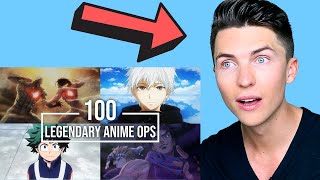 Vocal Coach Reacts 100 Legendary Anime Openings [upl. by Akkina]