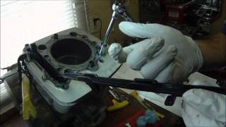 Complete single cylinder rebuild 600cc RFVC XR600R 3 of 11 [upl. by Akinehs]