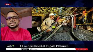 11 miners killed at Impala Platinum [upl. by Bernhard]