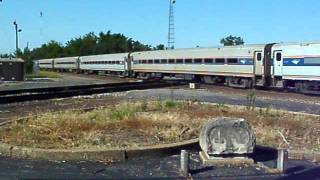 Redjack Amtrak Effingham Il Great crew 8 27 2011 [upl. by Yorztif]