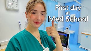 My first day at Hospital  5th year Medical Student Vlog [upl. by Shellans]