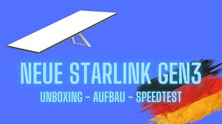 🛰 Starlink Gen 3 Unboxing Aufbau und Speedtest in 🇩🇪Deutschland [upl. by West]