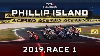 WorldSBK FULL Races 🍿  Phillip Island 2019 Race 1 🇦🇺 [upl. by Rosenstein]