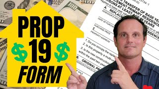 Prop 19 Form  Paperwork for Transferring Property Taxes in California [upl. by Cthrine348]