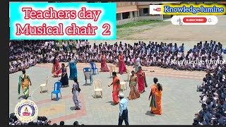 Musical chair Competition Beginning teachers day ஆசிரியர் தினம் இசை நாற்காலி Knowledgelumine [upl. by Gladi]