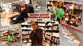 MAMA SUCHT MEINE BÜCHER AUS🤩 FAIL BÜCHER SHOPPING HERAUSFORDERUNG IM BÜCHERLADEN [upl. by Solange557]