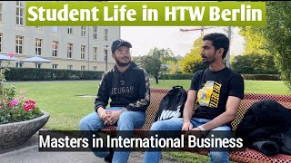 HTW BERLIN CAMPUS TOUR Student Life Master in International Business Public University Germany [upl. by Ydnamron]