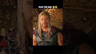 God of thunder returns to Asgard with The Fire dragon and meets Skurge 😂🤣shorts ytshorts marvel [upl. by Laubin]