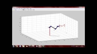 writing letter M using robotic arm rvc toolbox Matlab [upl. by Hermine978]