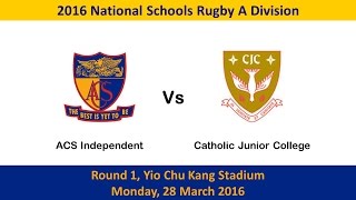 20160328 A Div Rugby ACSI vs CJC [upl. by Navar]