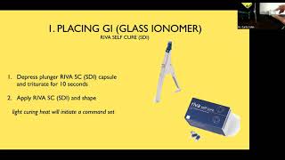 Dental Treatment HANDSON Glass Ionomer and Composite Restorations Mar 26 2021 [upl. by Gilli240]