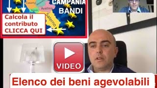 Finanziamenti a fondo perduto Regione Campania Bando aperto Contributi Regione [upl. by Halyahs]