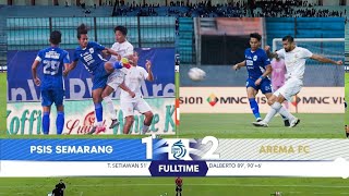 Hasil Liga 1 PSIS Vs Arema Singo Edan Comeback Menang 21 [upl. by Lavotsirc842]