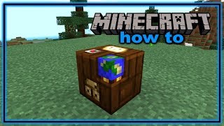 How to Craft and Use a Cartography Table in Minecraft Bedrock Edition [upl. by Ahseid]