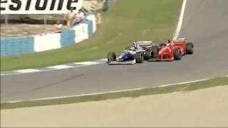 F1 Jerez GP 1997 SchumacherVilleneuve Collision [upl. by Caitrin]