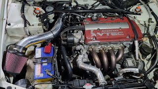 Honda Accord Euro R CL1 H22A  Exhaust Sound VTEC Crossover [upl. by Harned821]