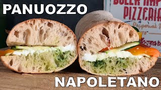 Sans doute le meilleur PAIN SANDWICH du MONDE 😋  Le PANUOZZO NAPOLITAIN  RECETTE FACILE [upl. by Annanhoj]