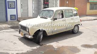 Adaptación de Carburador a Renault 4  Casa del Carburador [upl. by Yllaw]