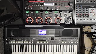 How to use Boss RC 505 Loop station with Yamaha keyboard  first steps and beginner tutorial [upl. by Nicol]