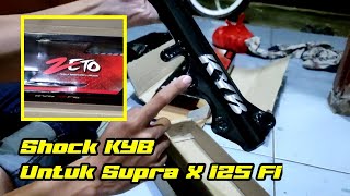 Pasang Master rem RCB E2 dan selang rem KTC di Supra x 125 R [upl. by Llenal824]