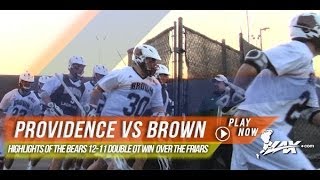 Providence vs Brown  2014 Laxcom College Highlights [upl. by Ahsele]