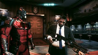 Batman Arkham Knight  Batman visits Lucius Fox at Wayne Tower [upl. by Ranger]