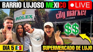 🇲🇽 MIS SOBRINOS VISITAN el BARRIO de LUJO POLANCO y CITY MARKET en MÉXICO en VIVO DIA 5 [upl. by Ettelocin]