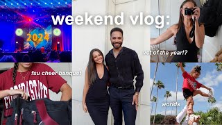 WEEKEND VLOG  banquet  the Cheerleading Worlds [upl. by Urban46]