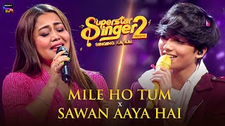 Mile Ho Tum X Sawan Aaya Hai  Neha Kakkar amp Faiz  Live Performance  Indian Idol Special [upl. by Cired]