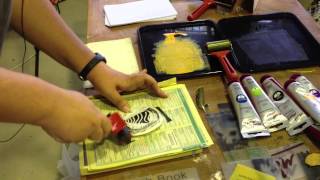 Mini Monotypes with Renate Jacobi at Art Shed Brisbane [upl. by Gerstner]