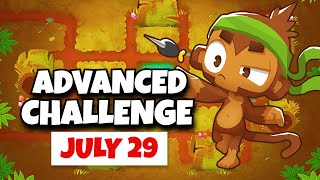 BTD6 Advanced Challenge  1 Round  July 29 2024 [upl. by Alracal289]