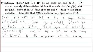 Spivak Chapter 2 Exercise 36 [upl. by Airun]