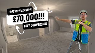 £70000 LOFT CONVERSION UK  STUNNING [upl. by Anamor]