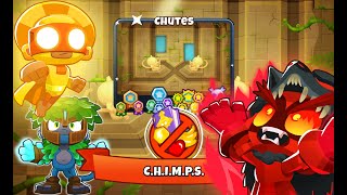 Bloons TD 6  Chutes Chimps Black Border v150 [upl. by Nayb]