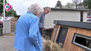 Eigenaar ziet woonboot op tv zinken [upl. by Arissa]