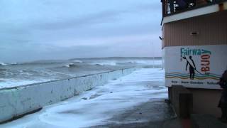 Westward Ho High Tide 2014  Floods [upl. by Wiburg]