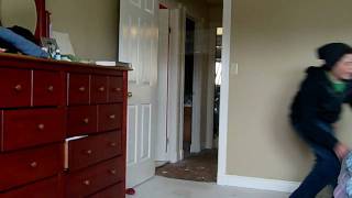 Saran Wrap In The Doorway Prank [upl. by Sairtemed954]