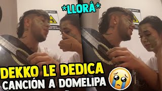 ⚡¡Llorá Dekko le DEDICA canción a Domelipa y LLORÁ😍😭 Live completo de Dekko y Dome💥 Dekkolipa 🤩 [upl. by Ahsiym]