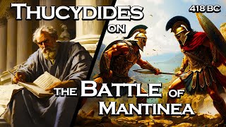 Thucydides detailed account of the Battle of Mantinea  Sparta vs Athens  418 BC [upl. by Hseham592]