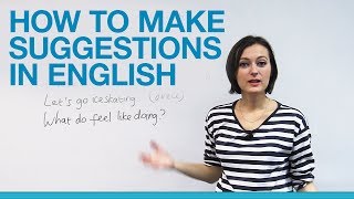 How to make suggestions in English [upl. by Adai]